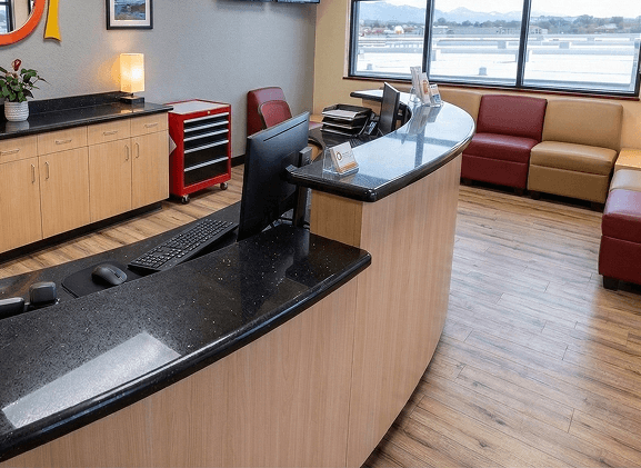 Clinic waiting area